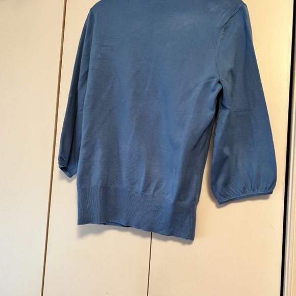 GUC - New York and Company Wrap Sweater - Blue - Medium - Picture 3 of 4